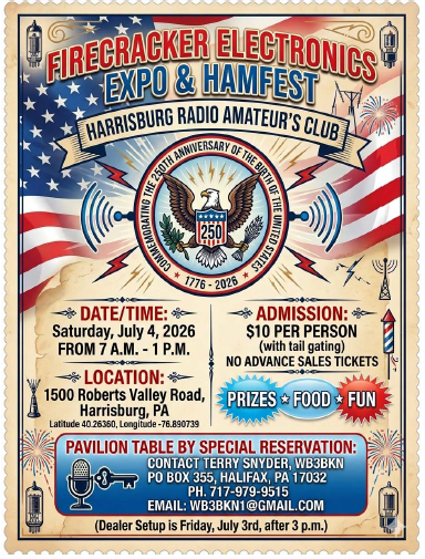 FIrecracker 2026 Hamfest Flyer