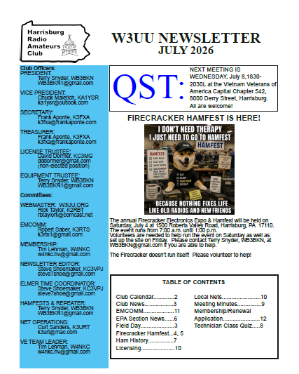 July Newsletter